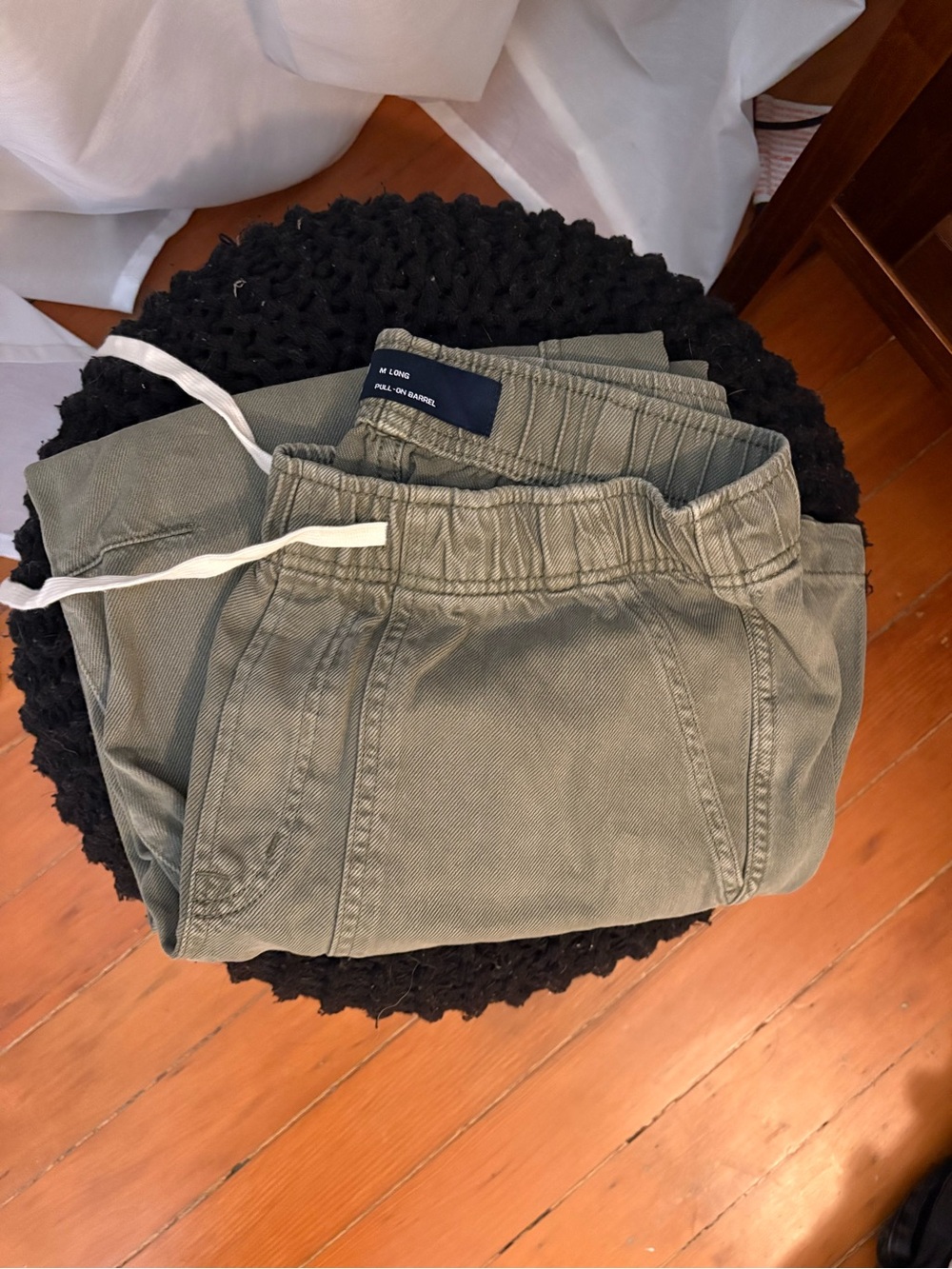 GAP Olive Green Pull on Barrel Pants